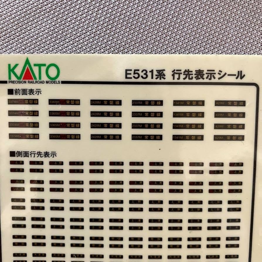 Amazon.co.jp: E531系行先表示シール : おもちゃ